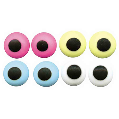 Assorted Colors Icing Eyes, 3/16"