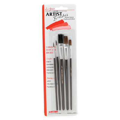 Paint Brushes, Set of 5