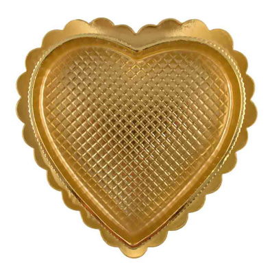 Gold Heart Candy Box, 4 oz.