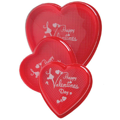 Happy Valentines Printed Heart Candy Box, 4 oz.