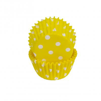 Mini Yellow Polka Dot Baking Cups, 500 Count