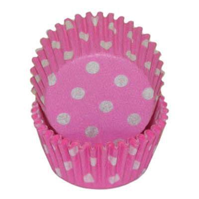 Mini Pink Polka Dot Baking Cups, 500 Count