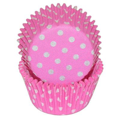 Pink Polka Dots Baking Cups, 500 Count