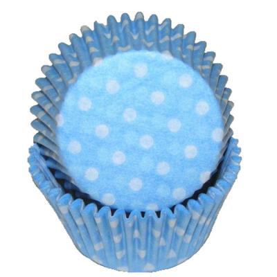 Light Blue Polka Dots Baking Cups, 500 Count