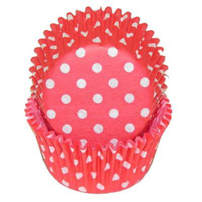 Red Polka Dots Baking Cups, 500 count