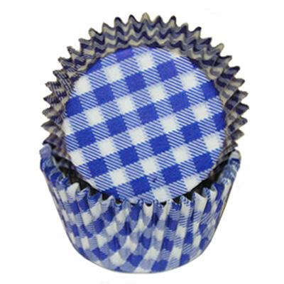 Blue Gingham Baking Cups, 500 count