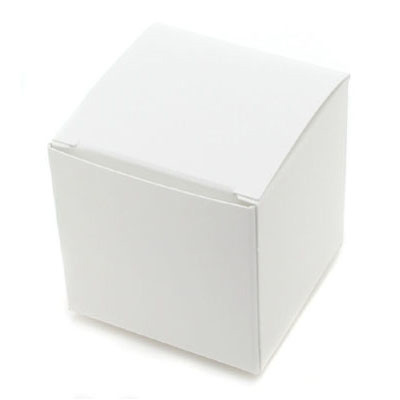 White Truffle Candy Box, 1 1/2"