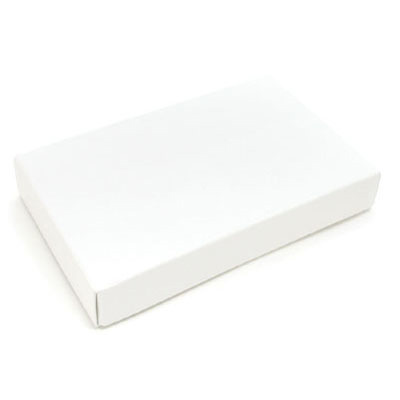 White Candy Box Cover, 1/2 lb.
