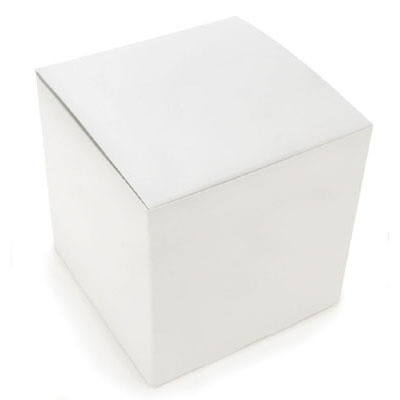 White Candy Box, 4"