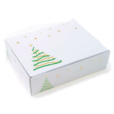 Green Christmas Tree Candy Box, 1/4 lb.