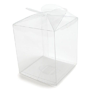 Clear Candy Apple Box, 3 5/8"