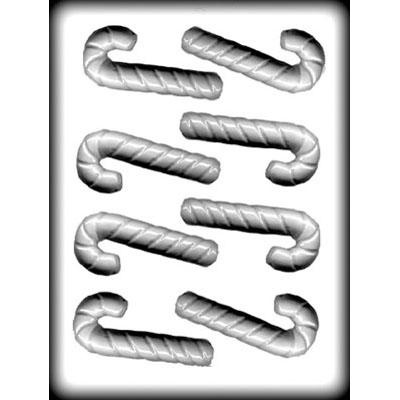 Candy Cane 3D Hard Candy Mold, 3 3/4"