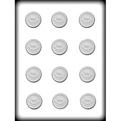 Smiley Mint Hard Candy Mold, 1¼"