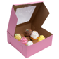 Strawberry Pink Cupcake Box, 10 x 4"