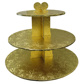 Gold 3-Tier Cupcake Stand, 13 1/2" 