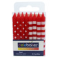 Celebakes Red Stripes & Dots Candles, 16 count