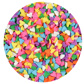 Multi-Colored Hearts Edible Confetti, 5#