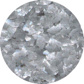 Metallic Silver Edible Glitter Flakes 20#