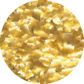 Metallic Gold Edible Glitter Flakes, 20 lb.