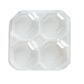 White Beveled Candy Box, 4 pc