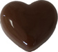 Smooth Heart Chocolate Mold, 2"